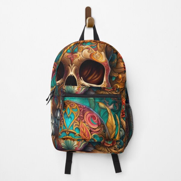 Item preview, Vibrant Floral Skull Artwork designed and sold by Department61.