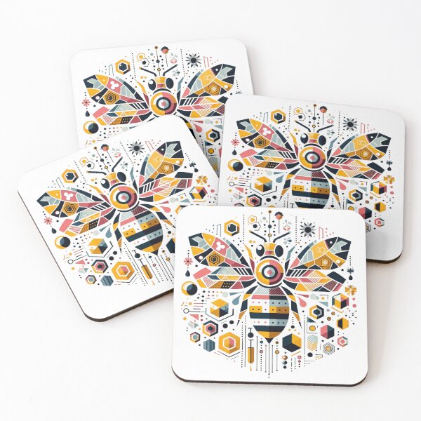 Item preview, Geometric bee designed and sold by Alibeyoglu.