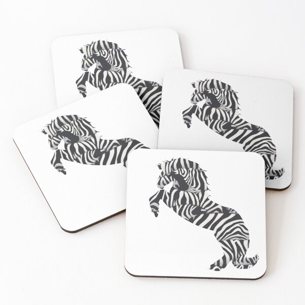 Item preview, Heavy horse rearing in a zebra suite, for every horse lover! designed and sold by PICbyFemke.