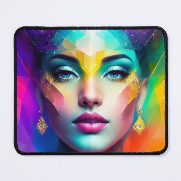 Item preview, Colorful Woman - Colorful Female Portrait designed and sold by Manos Ch.