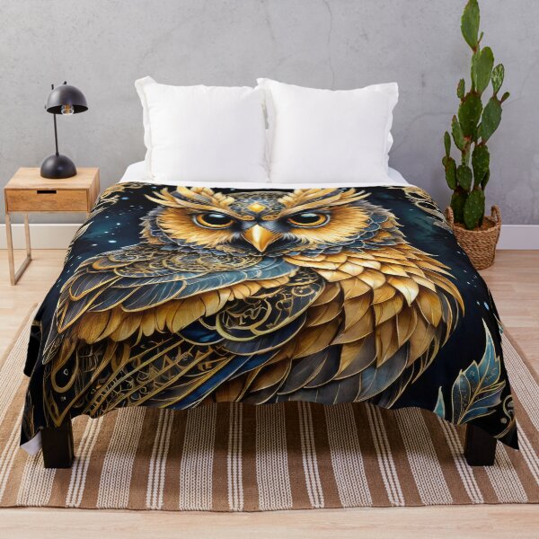 Item preview, Golden Owl designed and sold by cyberartstudiox.