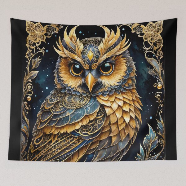 Item preview, Golden Owl designed and sold by cyberartstudiox.