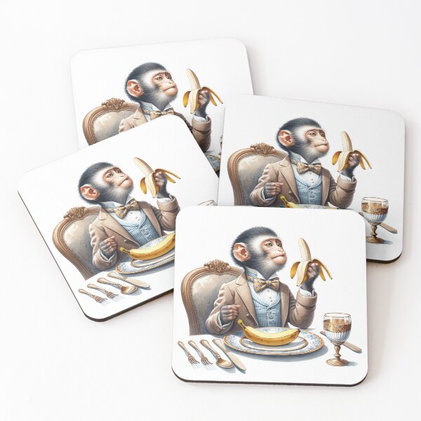 Item preview, Monkey Gourmet Banana | Cute | Funny designed and sold by ShopCoolStop.