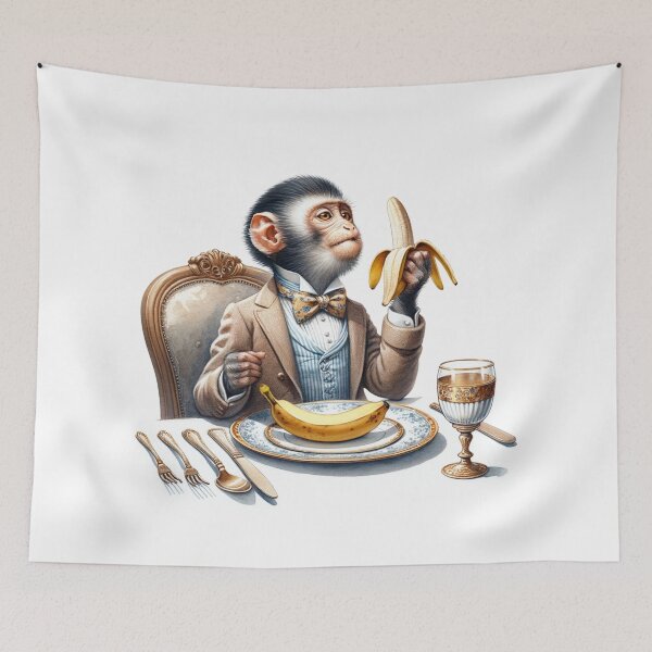 Item preview, Monkey Gourmet Banana | Cute | Funny designed and sold by ShopCoolStop.