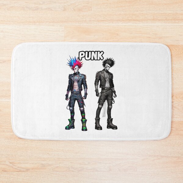 Item preview, Punk Rock with Multicolored Mohawk and Leather Jacket designed and sold by kylmllr101684.