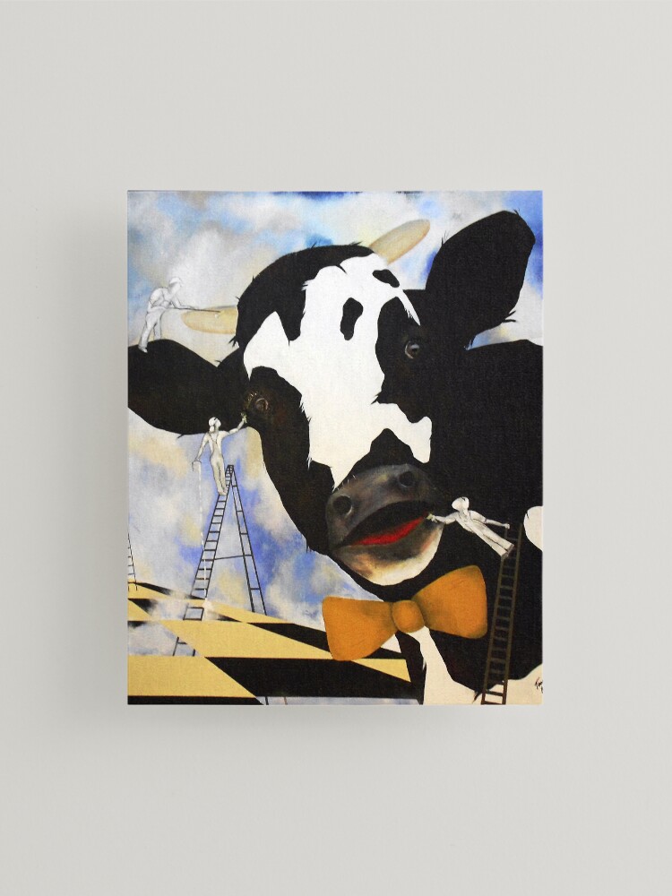 Thumbnail 2 of 6, Mounted Print, We Should Paint a Giant Cow designed and sold by tomnorton.