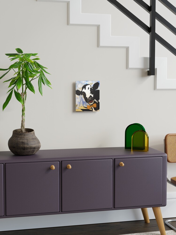 Thumbnail 1 of 6, Mounted Print, We Should Paint a Giant Cow designed and sold by tomnorton.