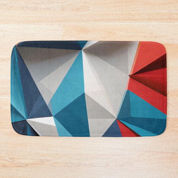 Item preview, Geometric Man Portrait Illustration With Red Blue and White designed and sold by MakeInShop.