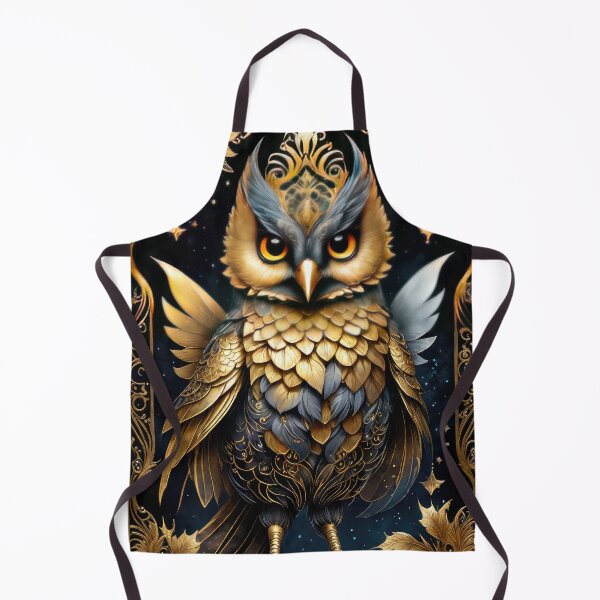 Item preview, Golden Dreaming Owl designed and sold by cyberartstudiox.