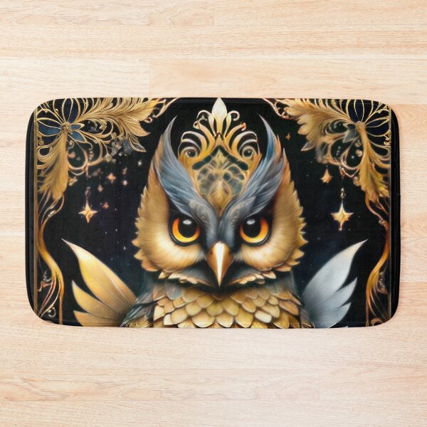 Item preview, Golden Dreaming Owl designed and sold by cyberartstudiox.