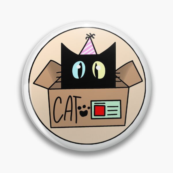 Artikelvorschau, Katze in einer Kiste (Pfirsich) entworfen und verkauft von Catsinbox.