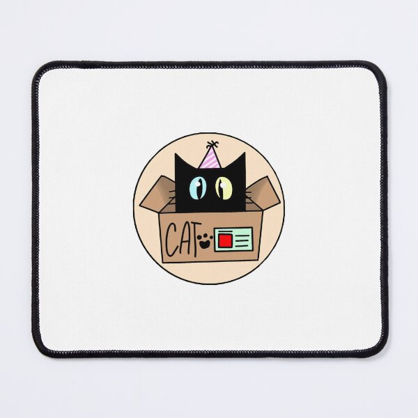 Item preview, Cat in a box (peach) designed and sold by Catsinbox.