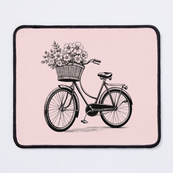 Item preview, Bicycle with Spring Flower Basket designed and sold by yilsi.