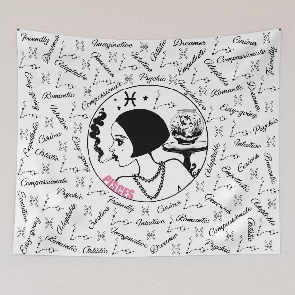 Item preview, Pisces Zodiac Sign | Pisces Girl designed and sold by LorialetShop.