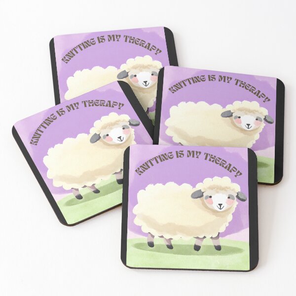 Item preview, Sheep Knitting is My Therapy designed and sold by rhodabear.