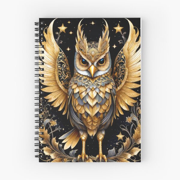 Item preview, Golden Guardian Owl designed and sold by cyberartstudiox.