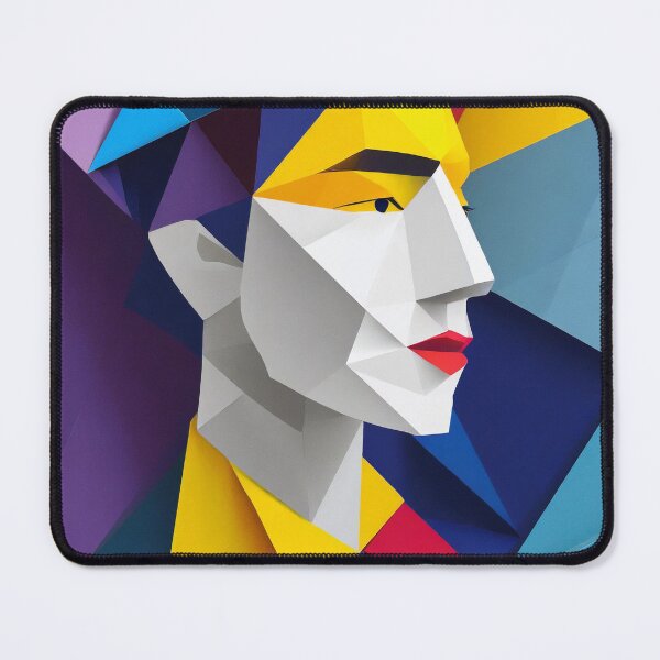 Item preview, Geometric Man Portrait Illustration designed and sold by MakeInShop.