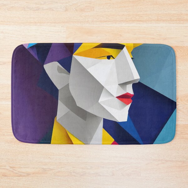 Item preview, Geometric Man Portrait Illustration designed and sold by MakeInShop.