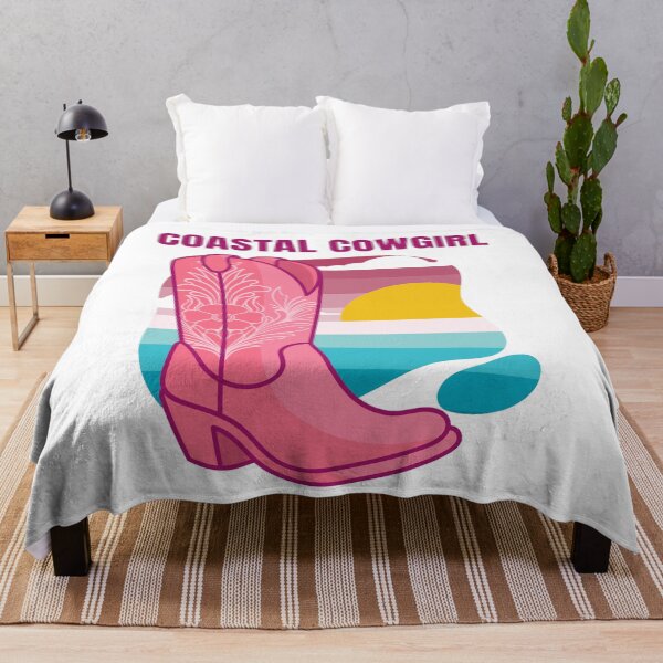 Item preview, coastal cowgirl pink boots  designed and sold by Design_for_merch.