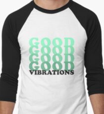 Gute Vibrationen - Minze Baseballshirt mit 3/4-Arm