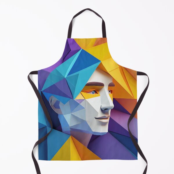 Item preview, Geometric Man Portrait Illustration designed and sold by MakeInShop.