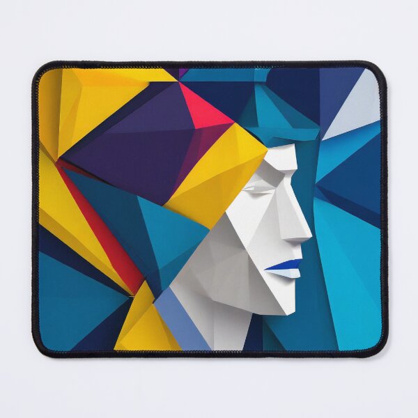 Item preview, Geometric Man Portrait Illustration designed and sold by MakeInShop.