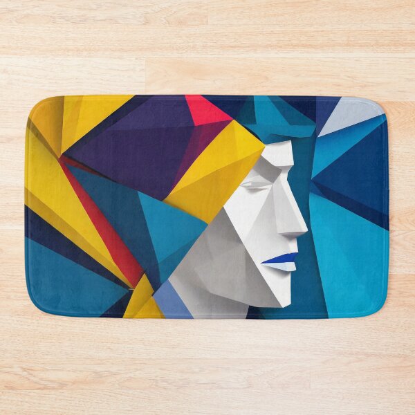 Item preview, Geometric Man Portrait Illustration designed and sold by MakeInShop.