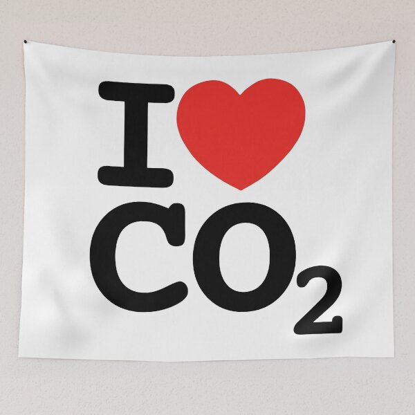 Item preview, I love CO2 - I love Carbon Dioxide - CO2 emissions - NY heart designed and sold by NouveauAge.