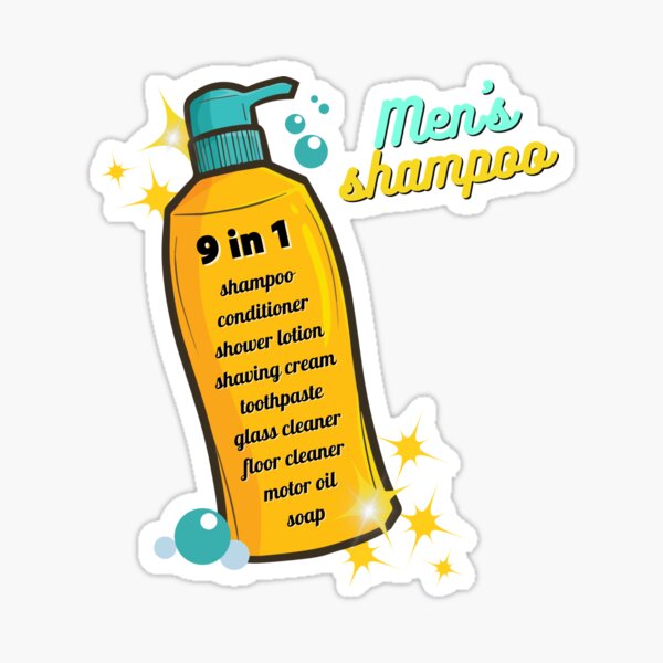 Item preview, Men's Shampoo 9 in 1 designed and sold by PurrfectJourney.