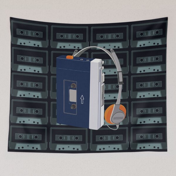 Item preview, 80s Original Walkman Blue designed and sold by CarlaBaremb.