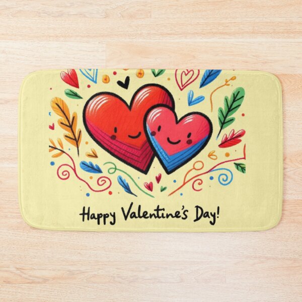 Item preview, Happy Valentine's Day Connected hearts among plants drawing designed and sold by JaroDesign2023.