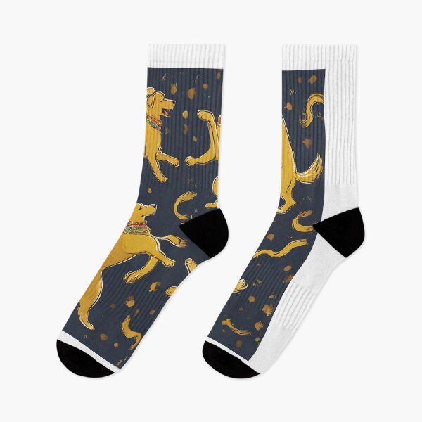 Item preview, dancing golden dogs designed and sold by Vilemo.