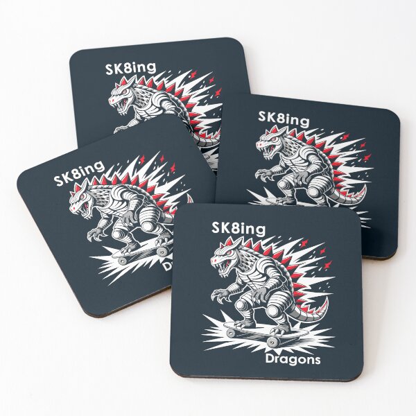 Item preview, Skating Dragons designed and sold by CatCoconut-Art.