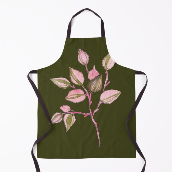 Item preview, Pink and green leaves watercolor illustration designed and sold by Ellen Wilberg.