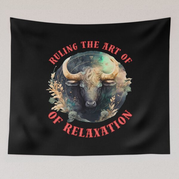 Item preview, Ruling The Art Of Relaxation. taurus star sign designed and sold by ZodiacWonders.