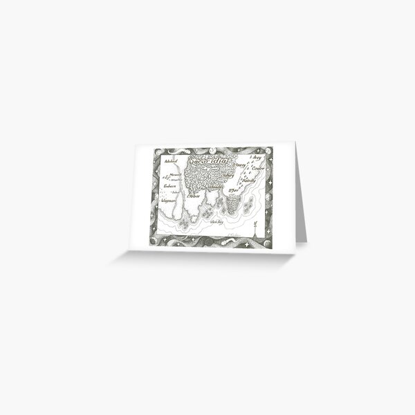 Item preview, Map of Sacoridia designed and sold by Kristen Britain.