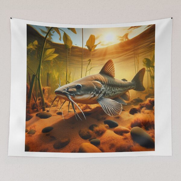 Item preview, Creek Chronicles - Catfish Majesty in the Hidden Streams designed and sold by ProgressMagnet.