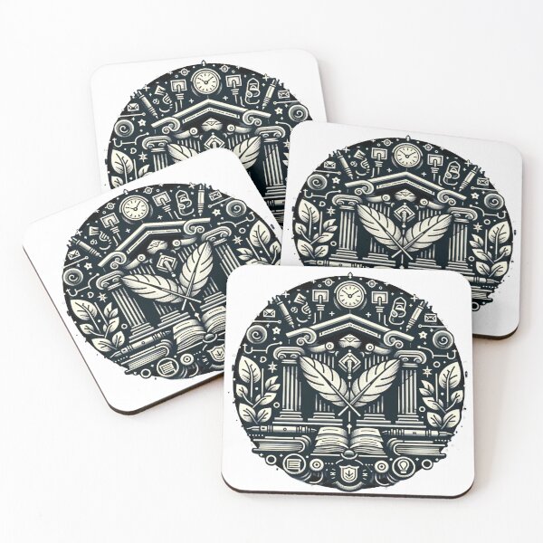 Item preview, The Two Crossed Feathers of Knowledge designed and sold by Aesthedemia.