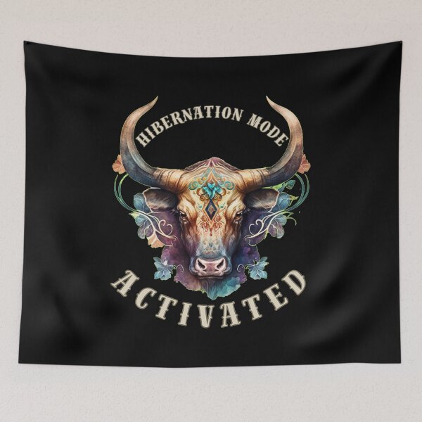 Item preview, Hibernation Mode Activated. cute taurus designed and sold by ZodiacWonders.