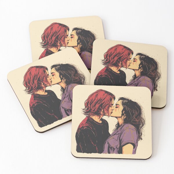Item preview, Girls Kissing 4 | Love LGBTQ+ AI Generated designed and sold by scudpunk.
