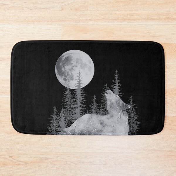 Artikelvorschau, Wolf heult den Mond an - Wolf heult entworfen und verkauft von abeautifulife.