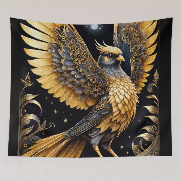 Item preview, Golden Freedom Bird designed and sold by cyberartstudiox.