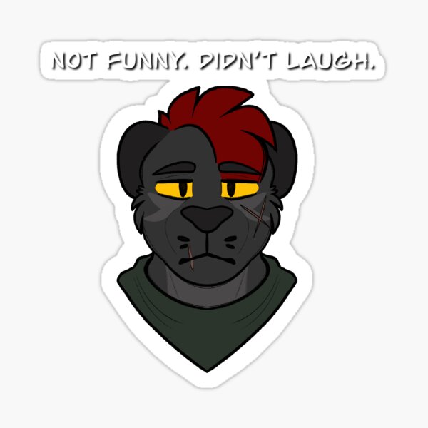 Blackberry “Not funny, didn’t laugh” Sticker