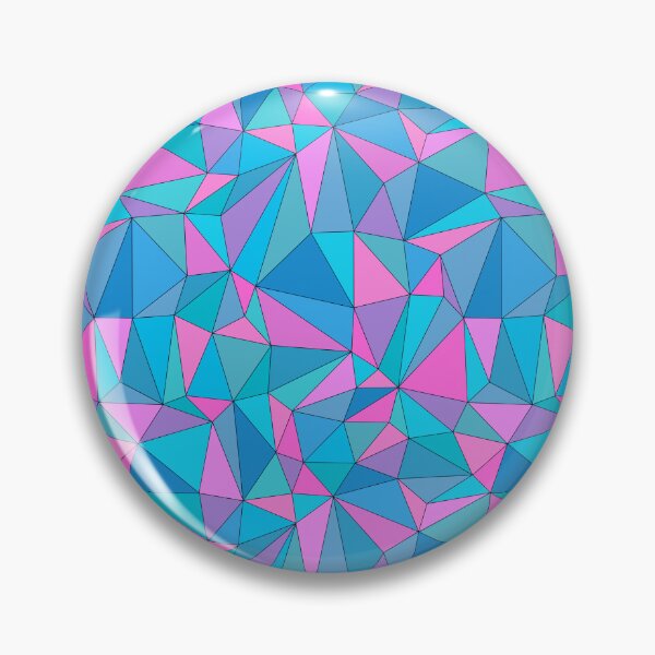 Item preview, 3D Mosaic Triangles Blue Green Pink designed and sold by WeArePear.