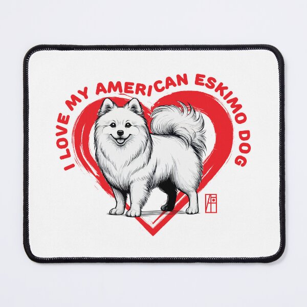 Item preview, I Love My American Eskimo Dog- I Love my dog - Smart dog designed and sold by ArtProjectShop.