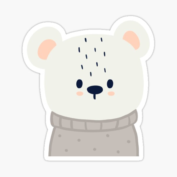 Item preview, Polar bear with sweater designed and sold by Irma Bonet.