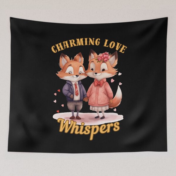 Item preview, Charming Love Whispers. fox lover designed and sold by FoxVibes.