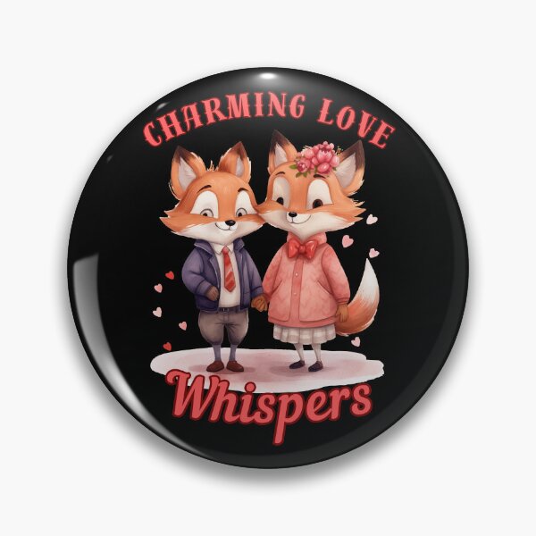 Item preview, Charming Love Whispers. fox head designed and sold by FoxVibes.