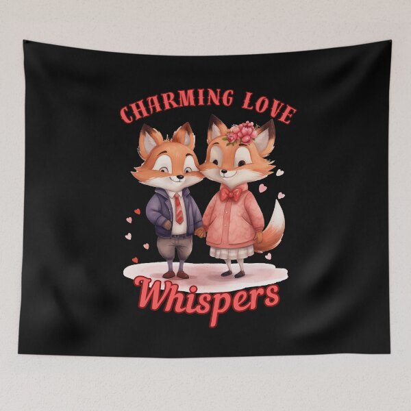 Item preview, Charming Love Whispers. fox head designed and sold by FoxVibes.