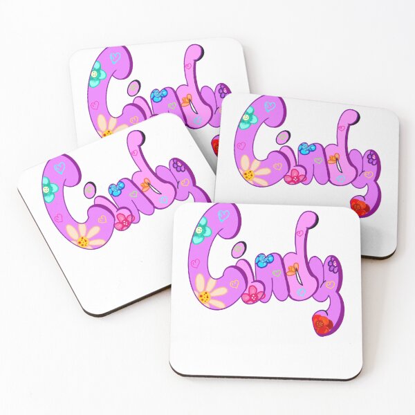 Item preview, Top 10 best personalized gifts 2024 purple daisies Cindy personalised personalized  custom name  floral with purple on black background . Cindy designed and sold by Artonmytee.